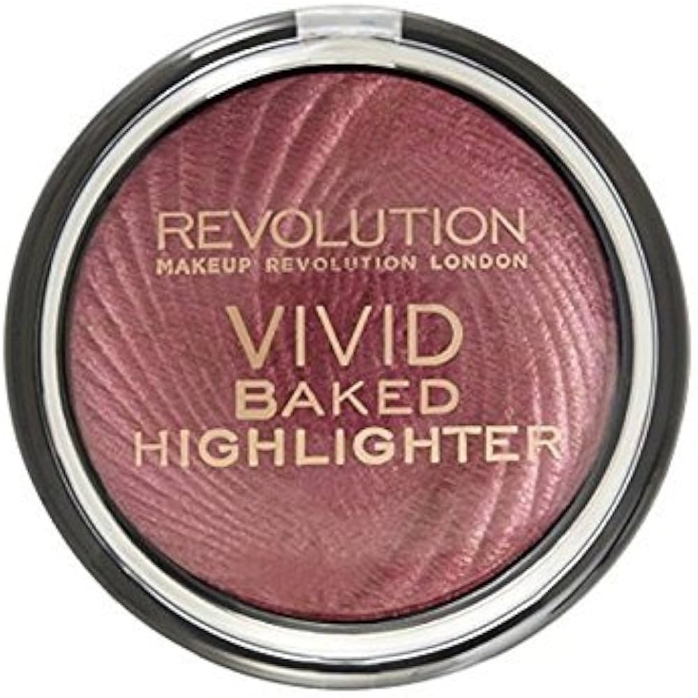 Makeup Revolution Vivid Baked Highlighter Rose Gold Lights Shimmer Powder